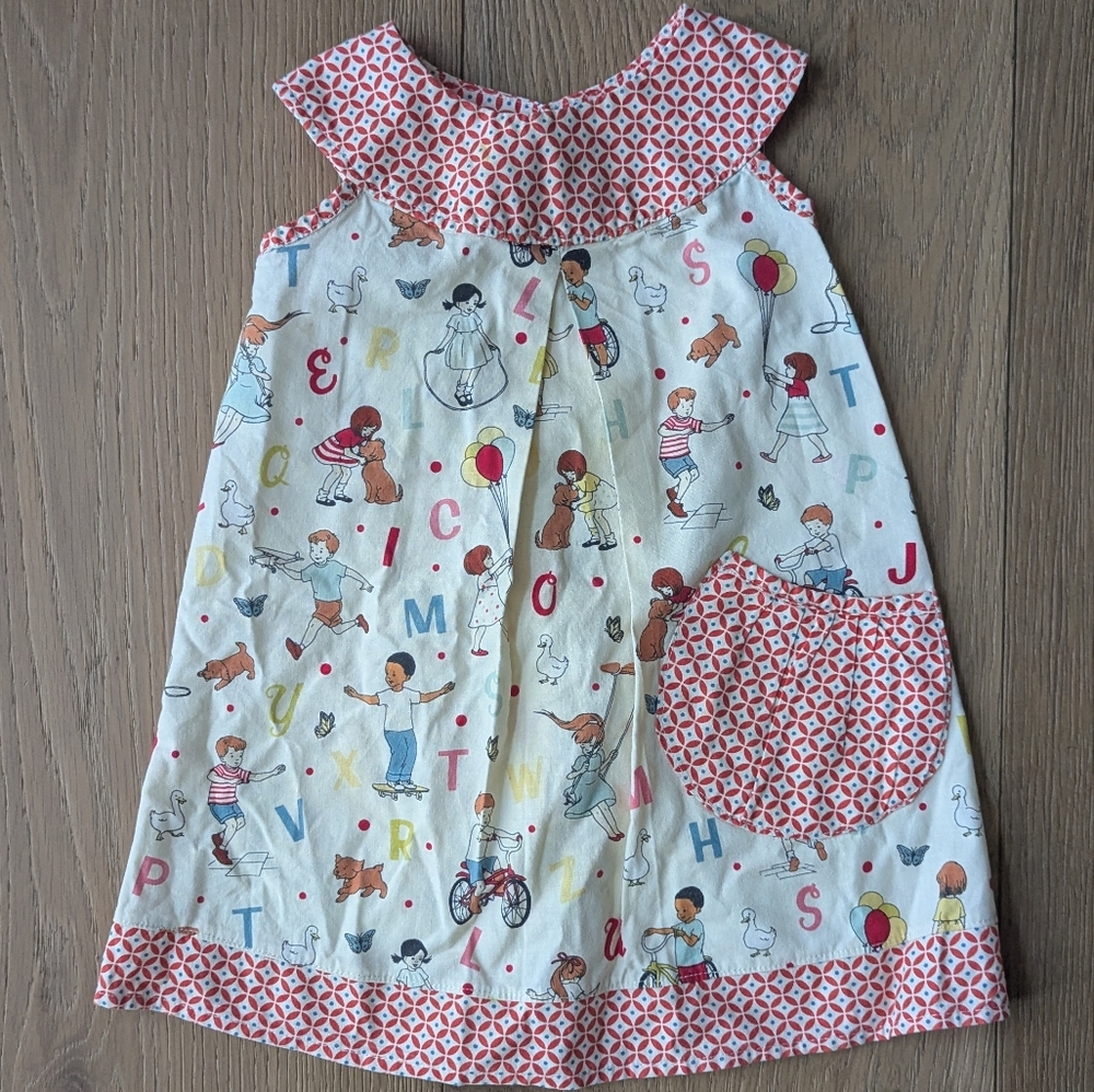 La Petite Babe | Alphabet Toddler Girl Dress Vintage